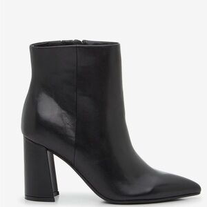 Marc Fisher Garina Bootie - Black Leather, Size 8 - Gently Used